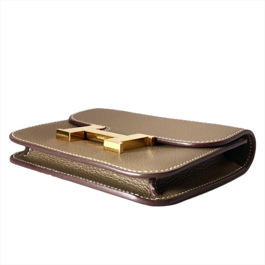 HERMES コンスタンススリム　エバーカラー　エトゥープ HERMES（エルメス） コンスタンス スリム 二つ折り財布 エバーカラー W
