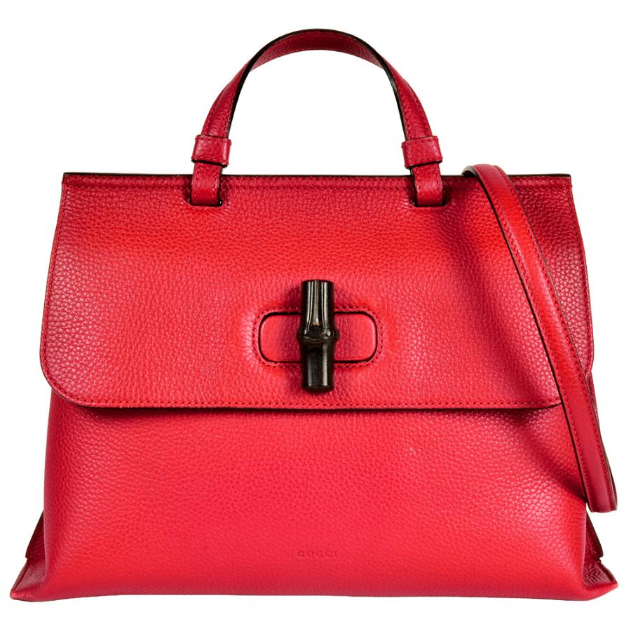 ★美品★GUCCI グッチ バンブーデイリー 2way ハンドバッグ 赤 バンブー グッチ GUCCI デイリー ハンドバッグ 2WAY レザー 370831