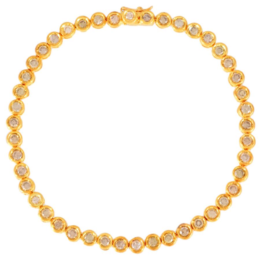 キャンペザン　Chiampesan 18k（750）　ブレスレット キャンペザン CHIAMPESAN テニス ブレスレット K18YG