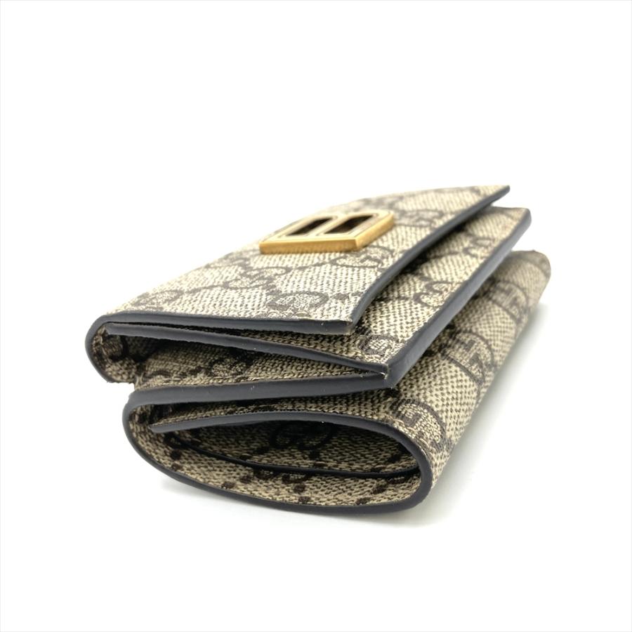 極美品】グッチ バレンシアガ 三つ折り GGスプリーム 681700 コラボ