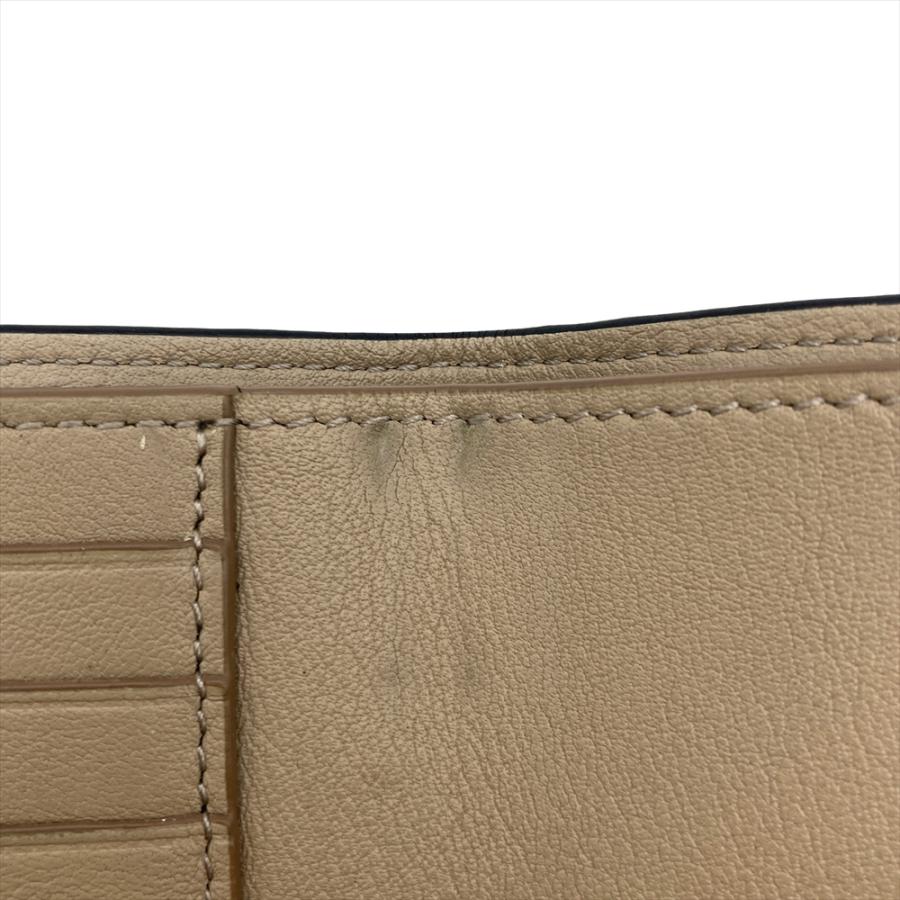 LOEWE（ロエベ） アナグラム バーティカル 三つ折り財布 ベージュ