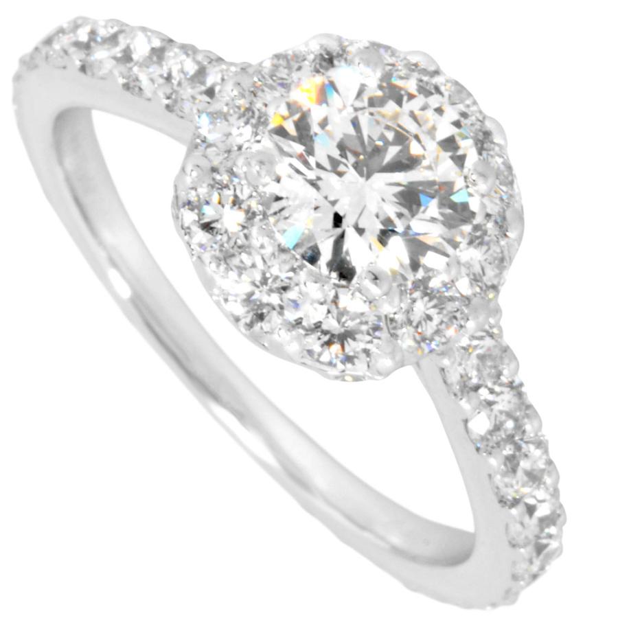 グラフ Graff アイコンラウンド リング 指輪 ダイヤモンド 0.50ct 約6号 K18WG 2.5g ホワイトゴールド エンゲージメント レディ