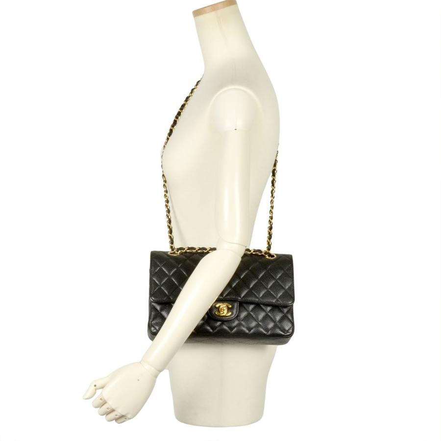 シャネル CHANEL マトラッセ25 A01112 ブラック ゴールド金具 キャビアスキン レディース ショルダーバッグ CHANEL - シャネル CHANEL マトラッセ25 A01112 ブラック ゴールド金具