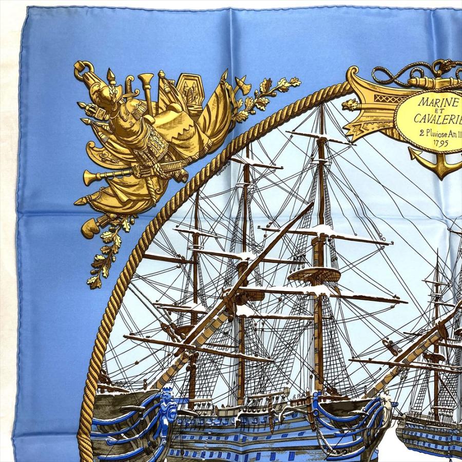 HERMES（エルメス） カレ90 海と騎兵隊 MARINE ET CAVALERIE スカーフ