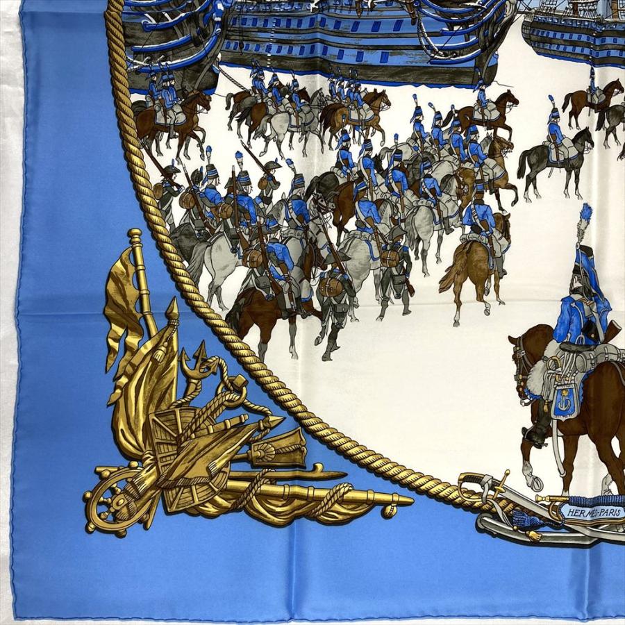 HERMES（エルメス） カレ90 海と騎兵隊 MARINE ET CAVALERIE スカーフ