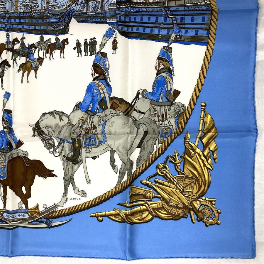 HERMES（エルメス） カレ90 海と騎兵隊 MARINE ET CAVALERIE スカーフ