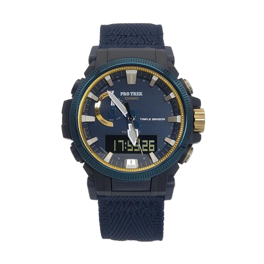 カシオ CASIO PRW-61SS プロトレック PROTREK 50周年記念モデル 腕時計 ネイビー文字盤 デジアナ 稼働品 レディース【中古】 CASIO（カシオ） CASIO PRW-61SS プロトレック PROTREK 50周年記念