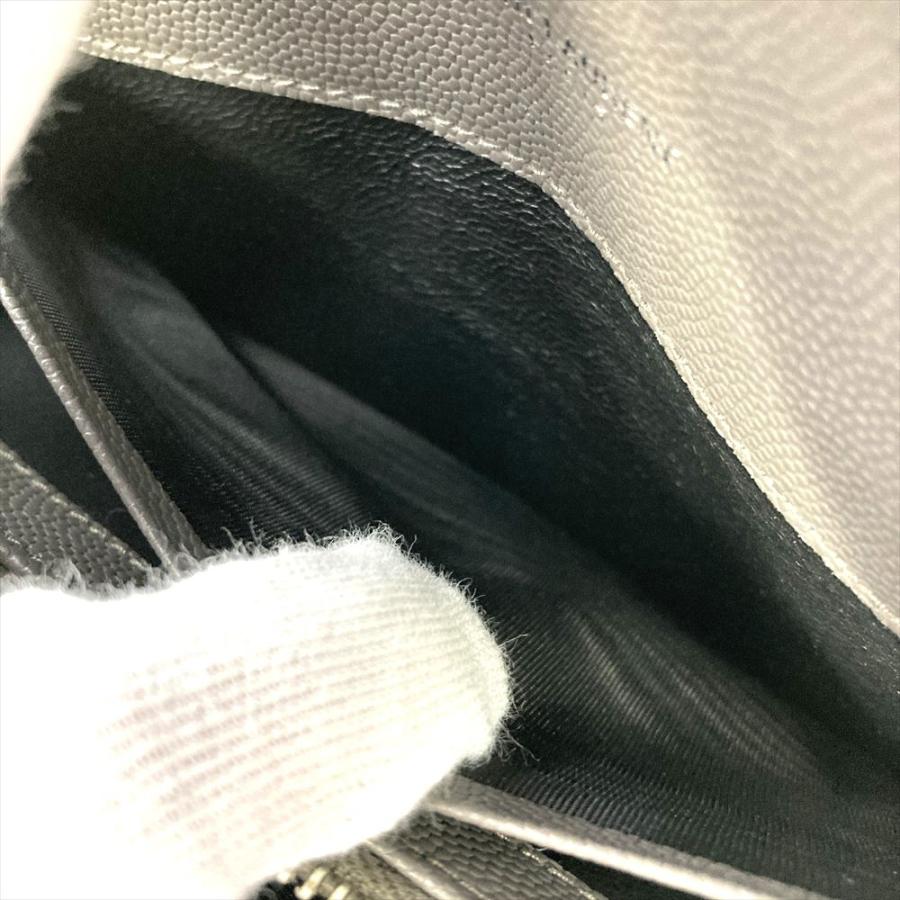 サンローラン SAINT LAURENT カサンドラ Vステッチ 長財布 レザー