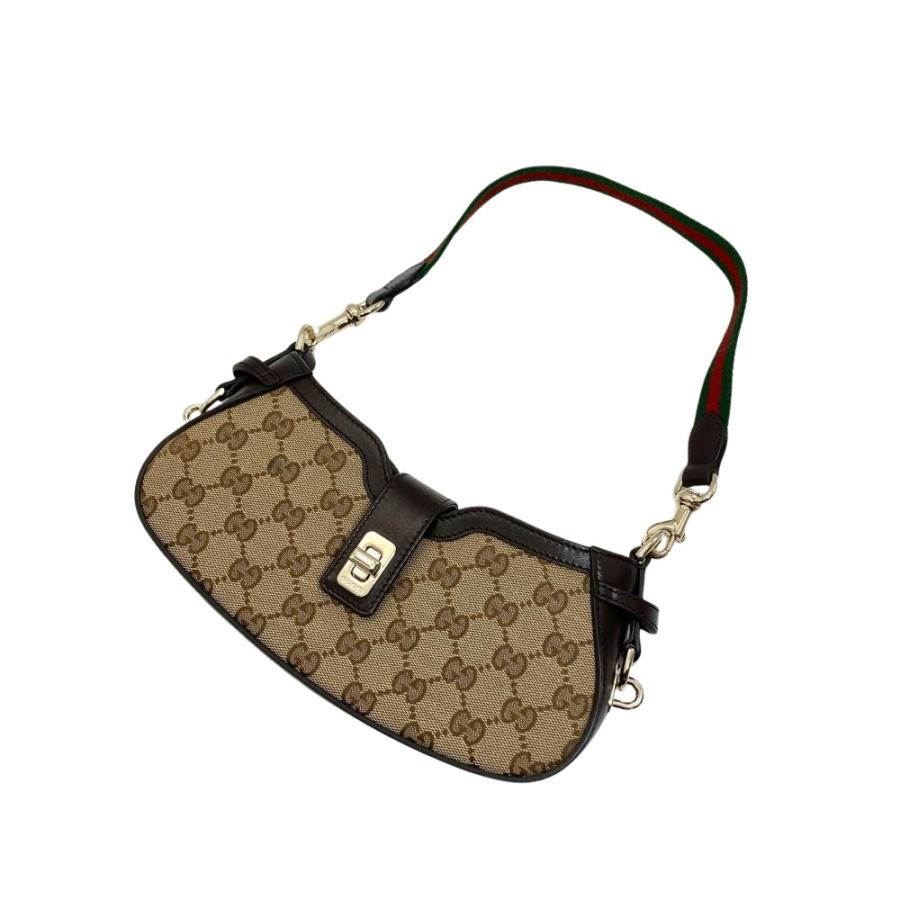 GUCCI（グッチ） ムーンサイド ショルダーバッグ GGキャンバス 786015