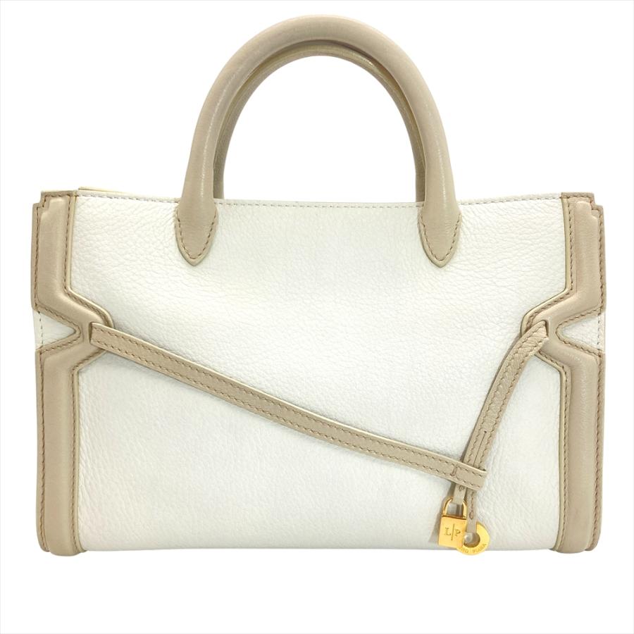 ロロピアーナ LOROPIANA ベルトデザイン ハンドバッグ 2WAY レザー 