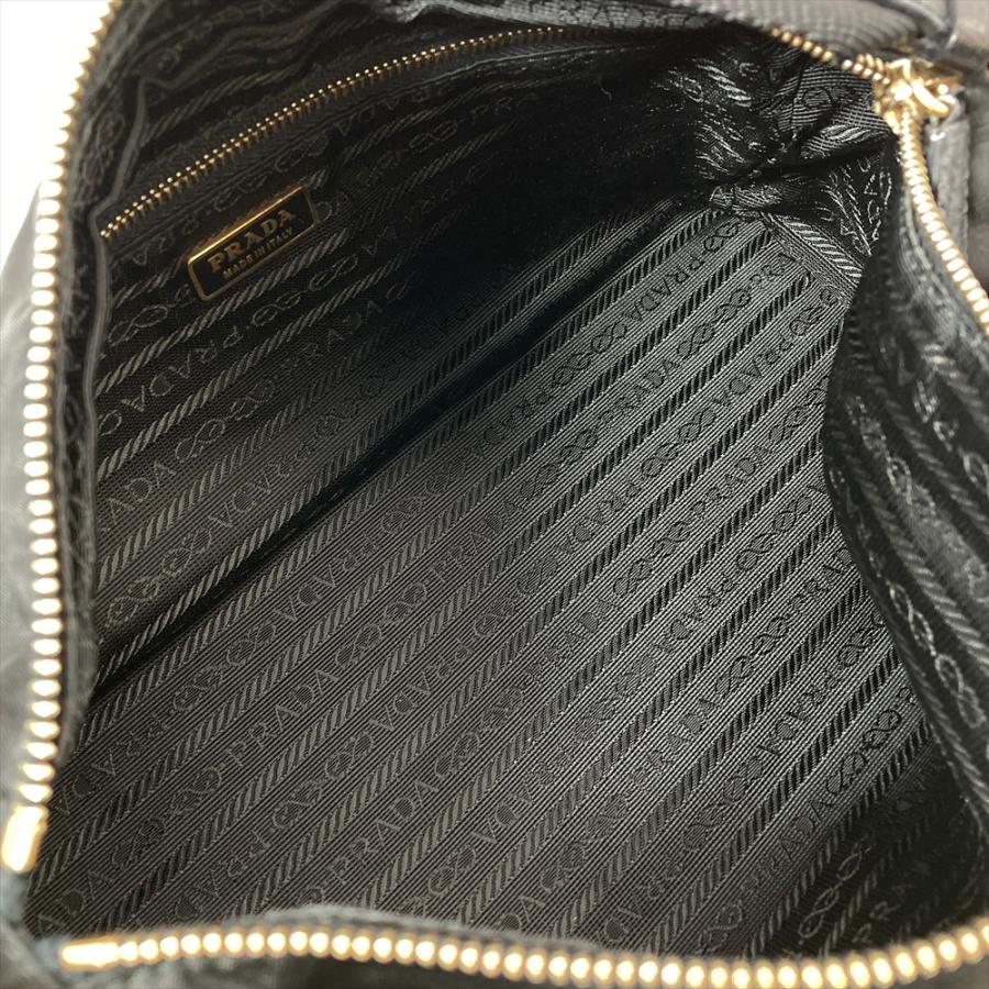 PRADA（プラダ） ロゴ ショルダーバッグ ナイロン ブラック ワン