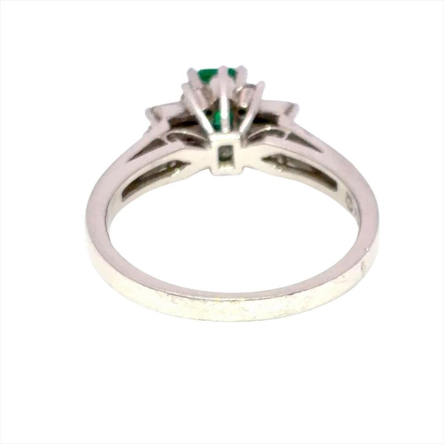 タサキ TASAKI リング 指輪 エメラルド 0.35ct 約11号 Pt900 5.0g