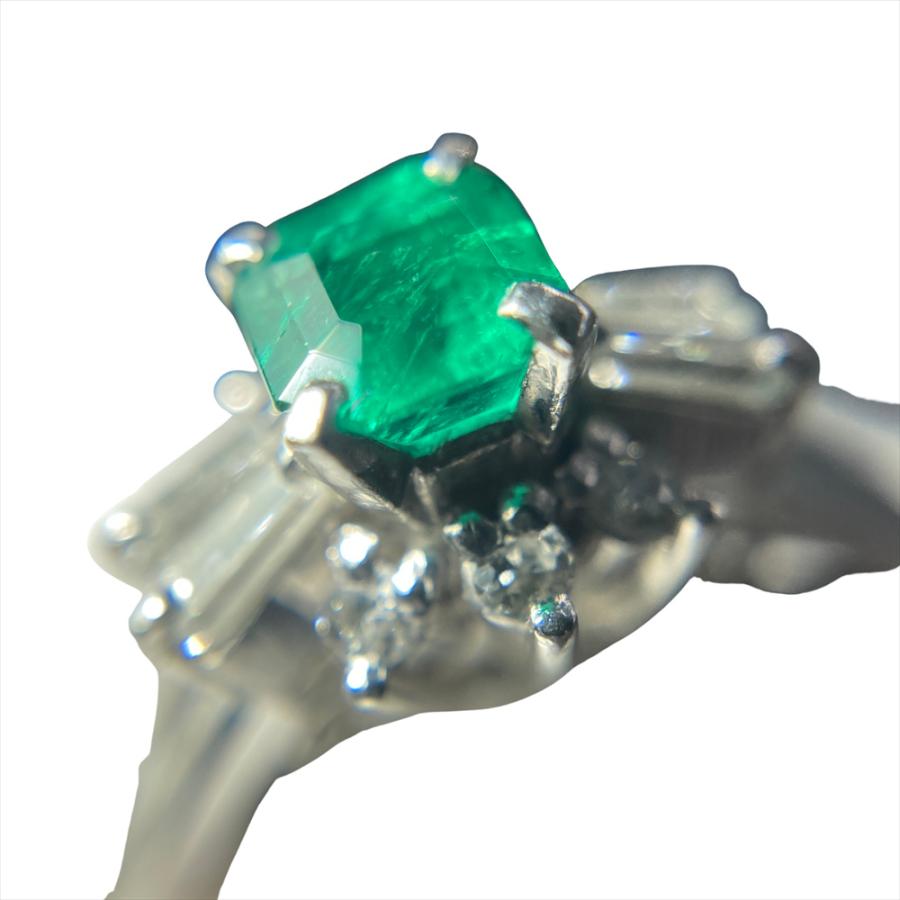 タサキ TASAKI リング 指輪 エメラルド 0.35ct 約11号 Pt900 5.0g