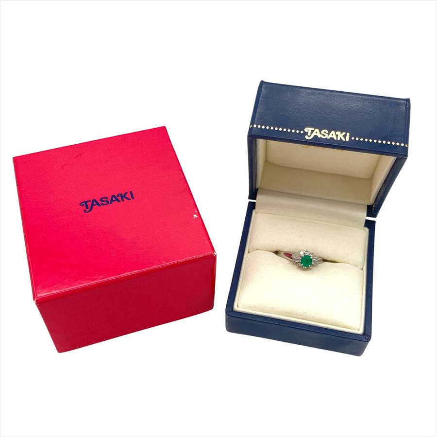 タサキ TASAKI リング 指輪 エメラルド 0.35ct 約11号 Pt900 5.0g