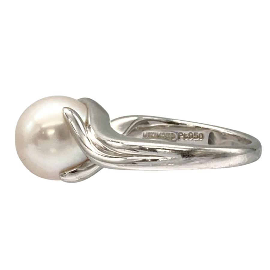 MIKIMOTO（ミキモト） パール 1P リング 指輪 約9号 Pt950 8.2g 真珠 