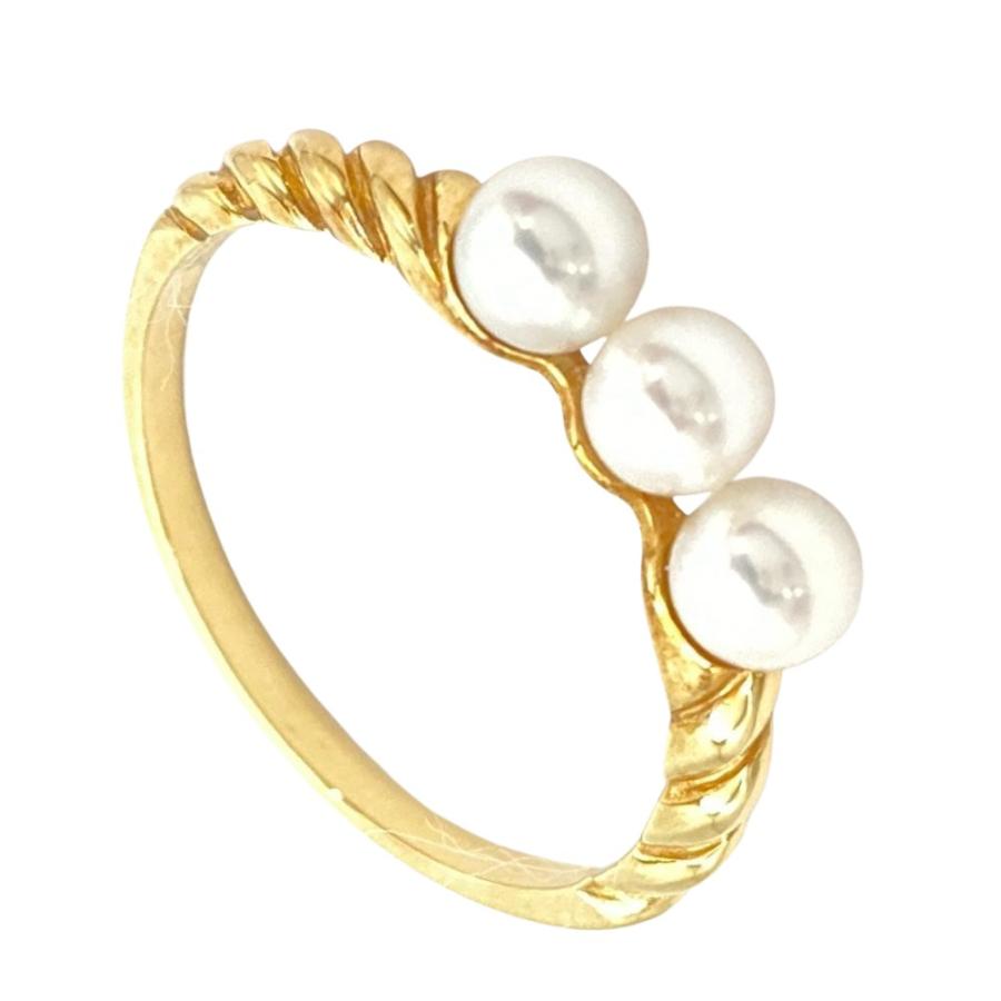 MIKIMOTO（ミキモト） MIKIMOTO 3P ベビーパール リング 指輪 約11号