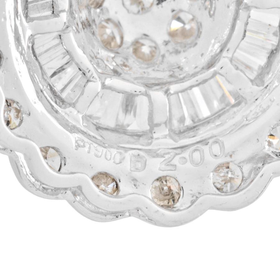 ティアドロップ ペンダントトップ ダイヤモンド 2.00ct Pt900