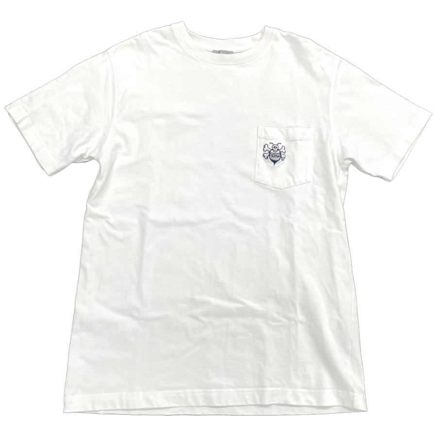 ディオール Dior SHAWN STUSSY BEE 刺繍 半袖Tシャツ ホワイト M 