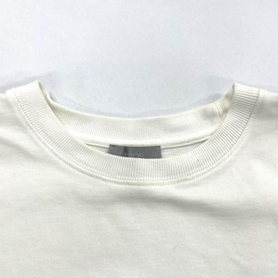 ディオール Dior SHAWN STUSSY BEE 刺繍 半袖Tシャツ ホワイト M