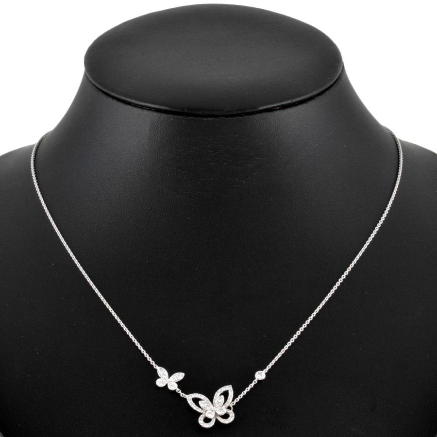 グラフ GRAFF ダブル バタフライ シルエット ネックレス ダイヤモンド