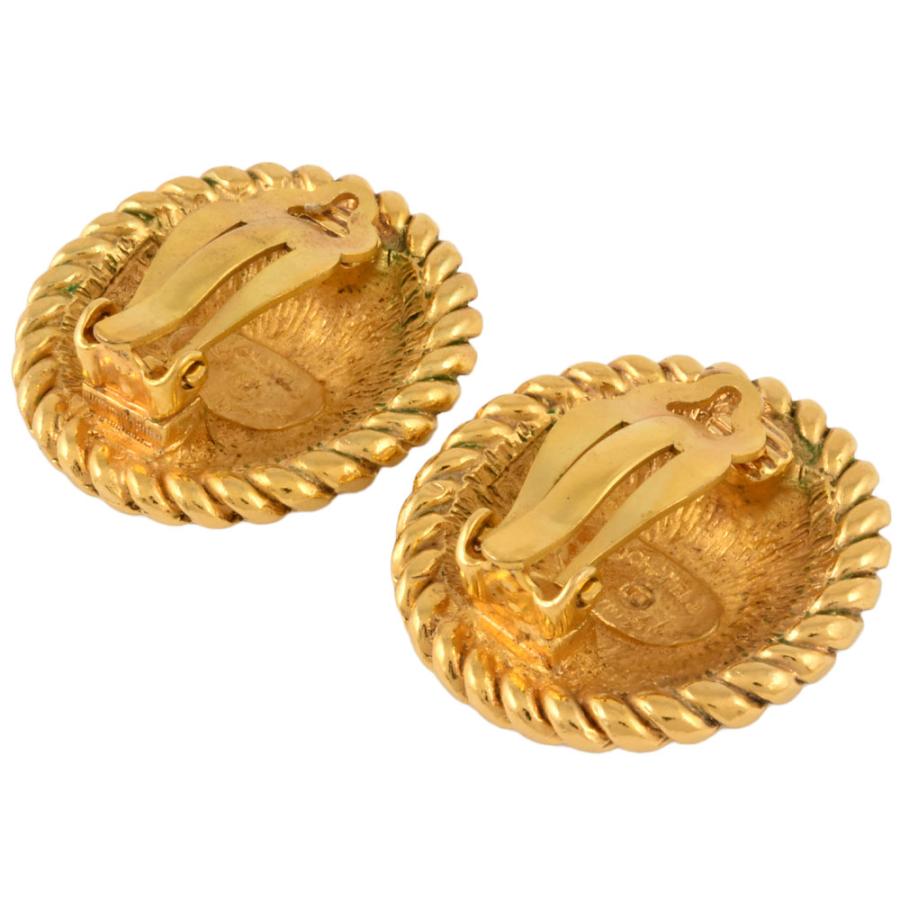 シャネル ココマーク ラウンド サークル イヤリング ゴールド CHANEL シャネル CC ココマーク ラウンド イヤリング 2343