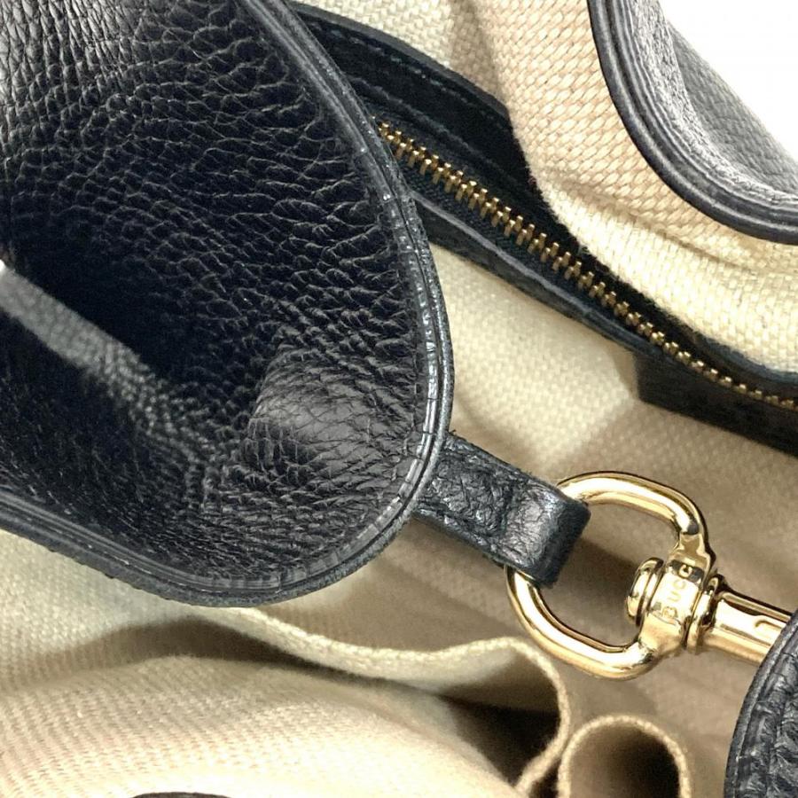 GUCCI（グッチ） ソーホー インターロッキングG ハンドバッグ レザー