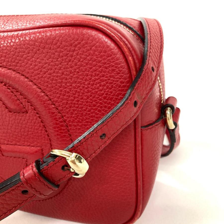 GUCCI 赤色 ショルダーバッグ GUCCI（グッチ） ソーホー ディスコ ショルダーバッグ レザー 308364