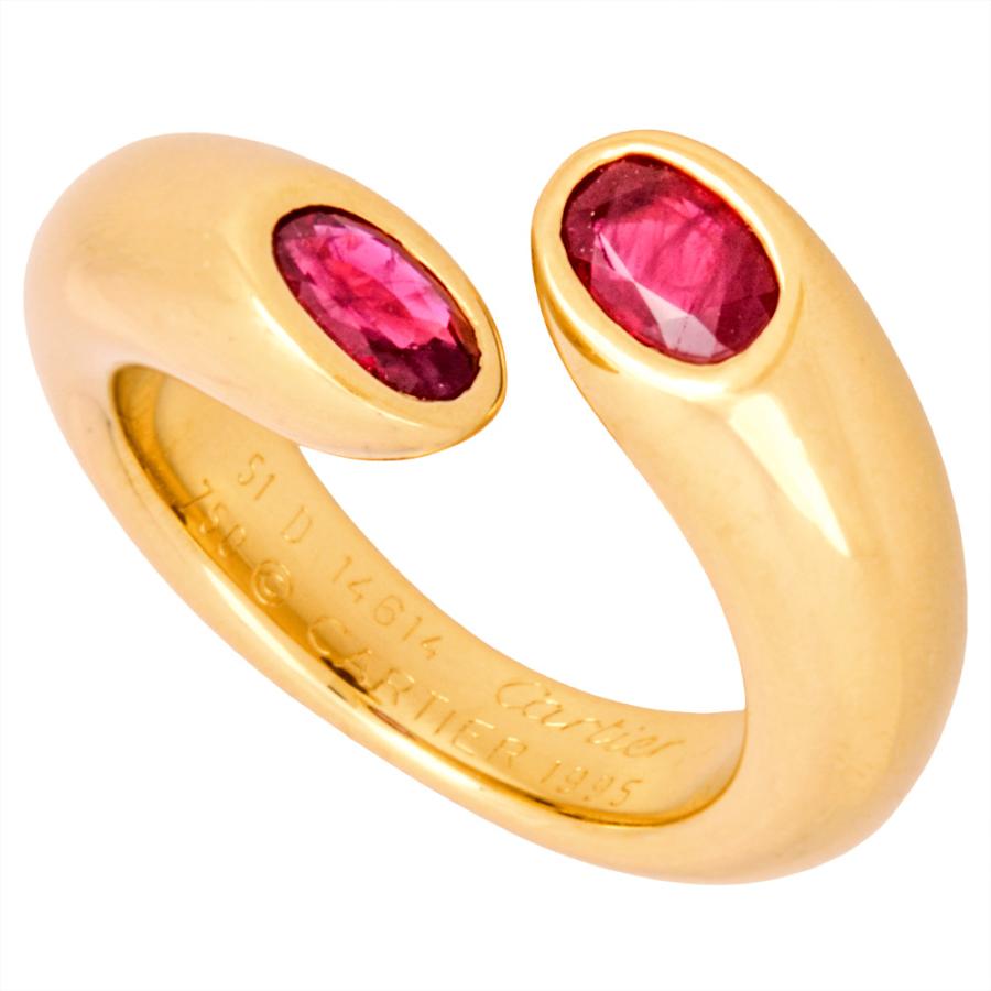 Cartier（カルティエ） エリプス ドゥ テッド リング 指輪 ルビー #51