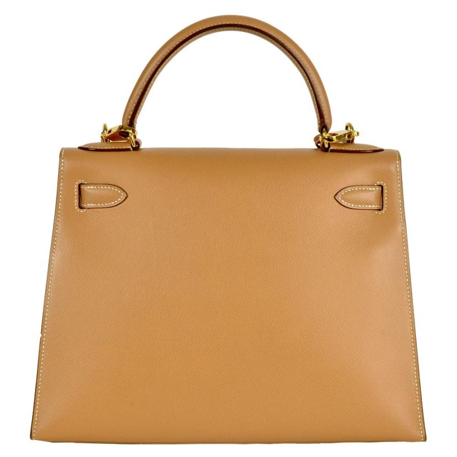 Kelly エルメス HERMES ケリー28 外縫い ハンドバッグ クシュベル 〇V