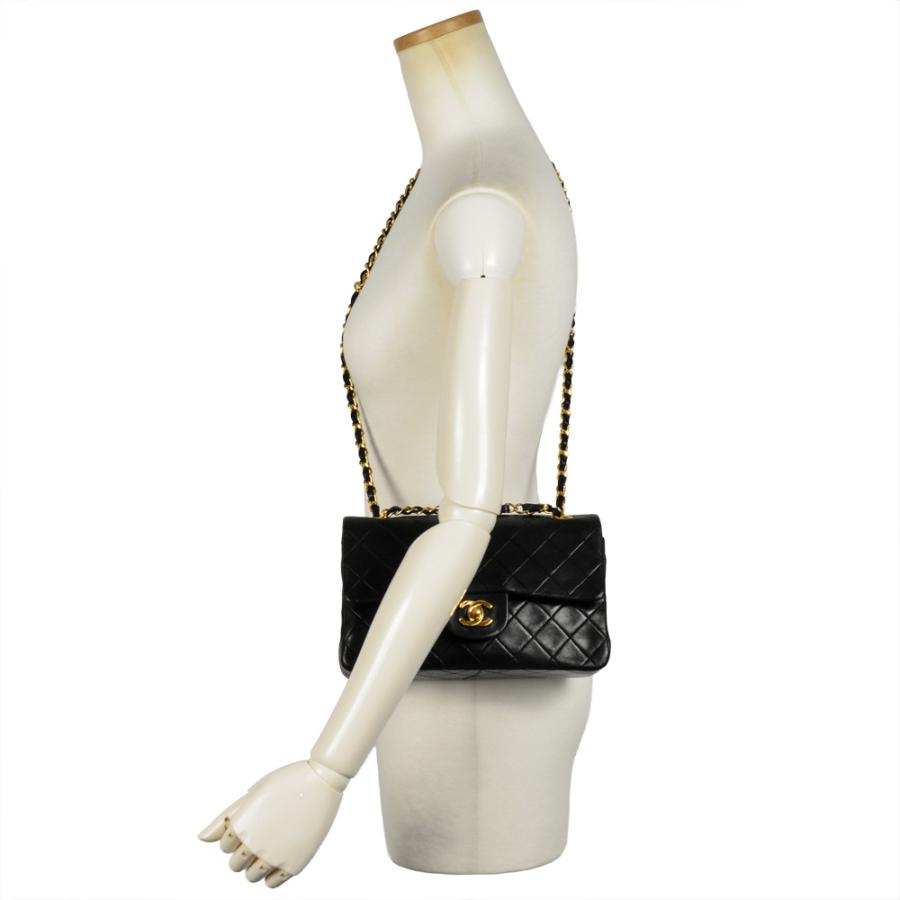 シャネル CHANEL ハンドバッグ マトラッセ ゴールド金具 ブラック CHANEL（シャネル） マトラッセ ブラック 黒 ゴールド金具 キャビア