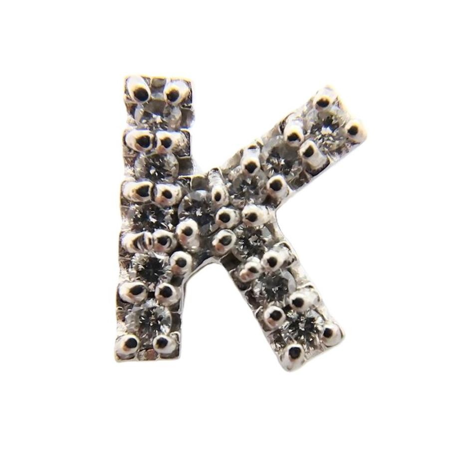 Ponte Vecchio（ポンテヴェキオ） イニシャル K 片方 ピアス
