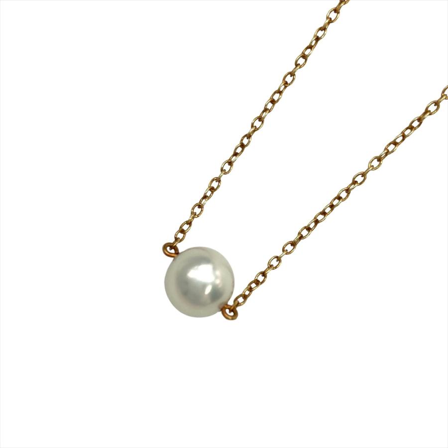 MIKIMOTO（ミキモト） MIKIMOTO 1Pパール ネックレス K18YG 2.1g