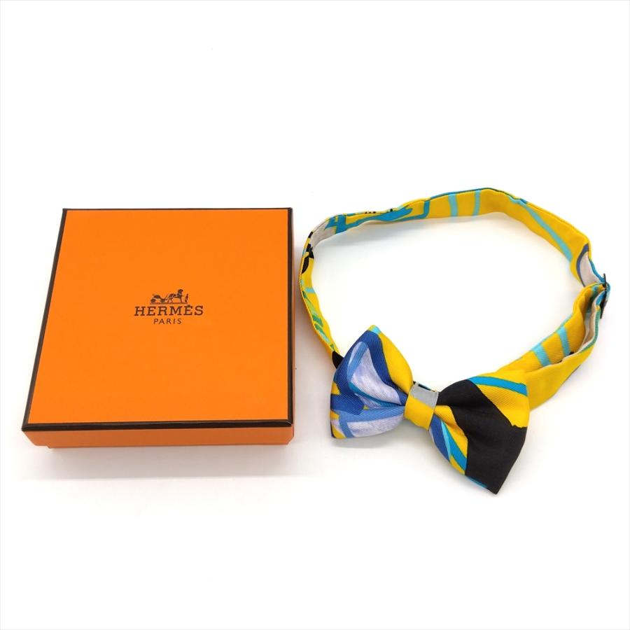 HERMES（エルメス） ヌーパピヨン ネクタイ シルク イエロー 蝶