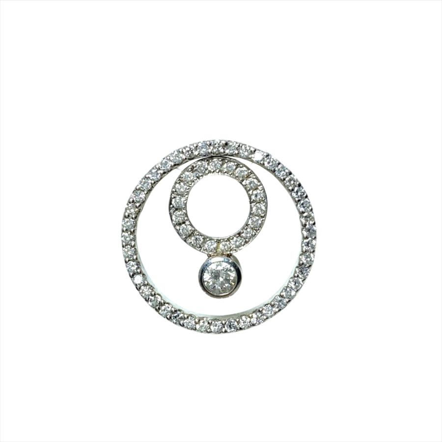 ベリテ VERITE サークルモチーフ ペンダントトップ ダイヤモンド 0.1ct 