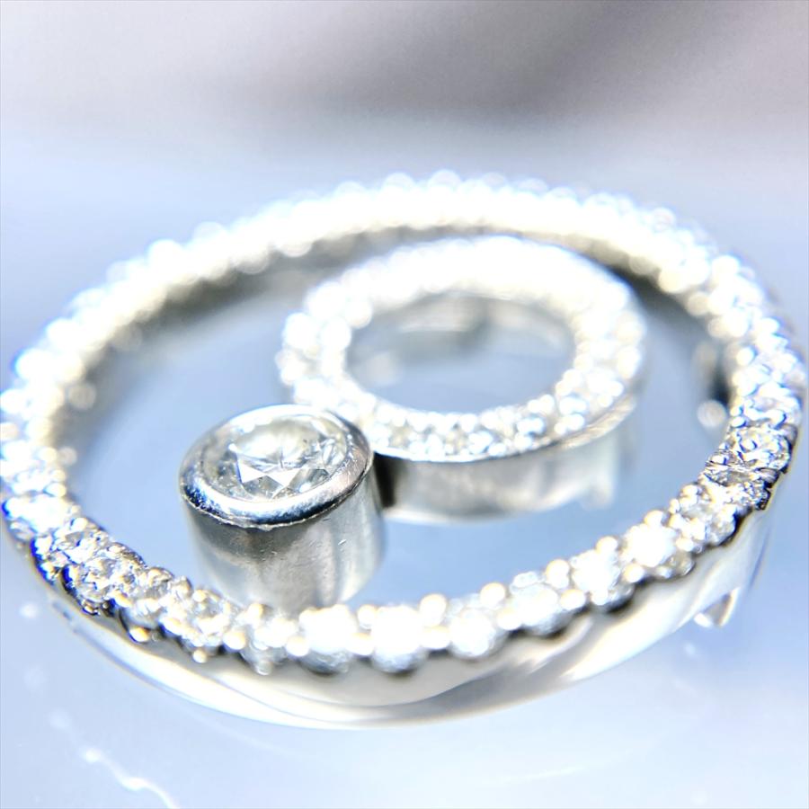 ベリテ VERITE サークルモチーフ ペンダントトップ ダイヤモンド 0.1ct 