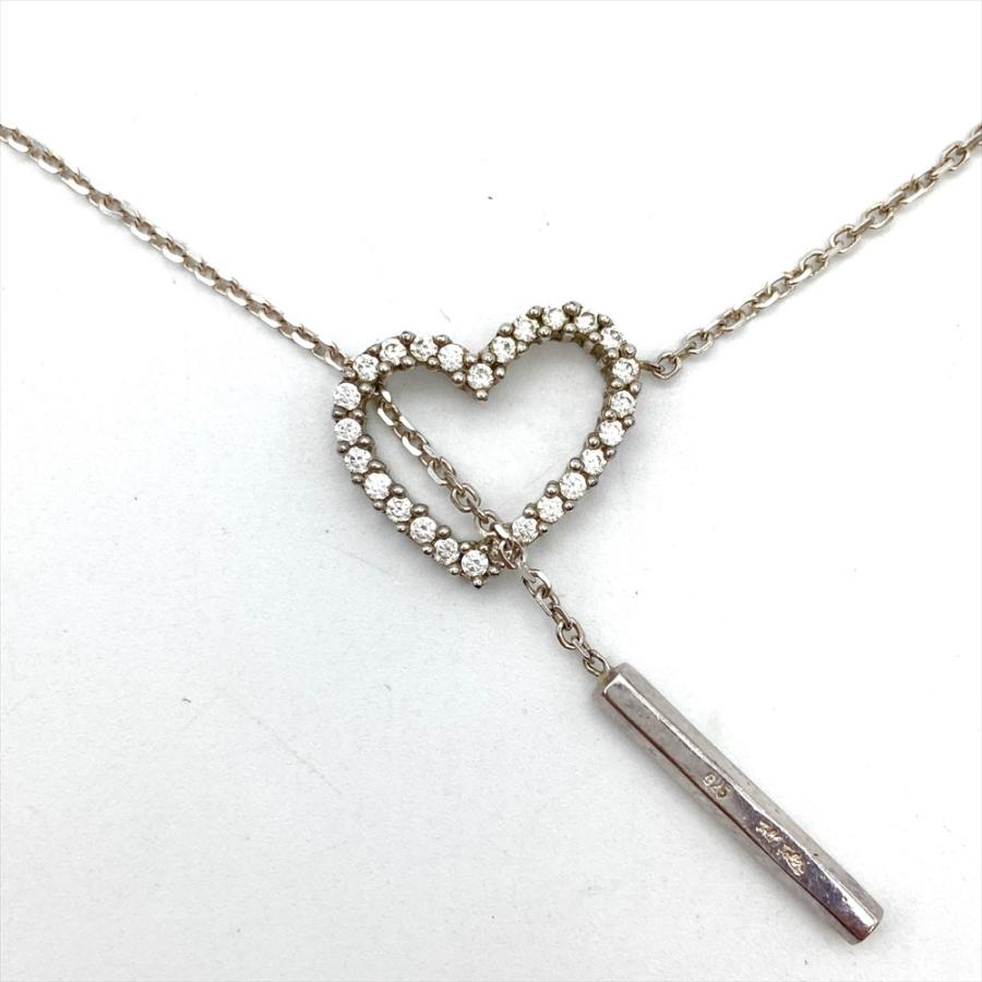 Folli Follie フォリフォリ ハートトップ ネックレス SV925 5.4g