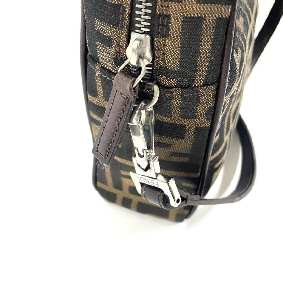 FENDI（フェンディ） ズッカ ハンドバッグ 2WAY キャンバス ブラウン