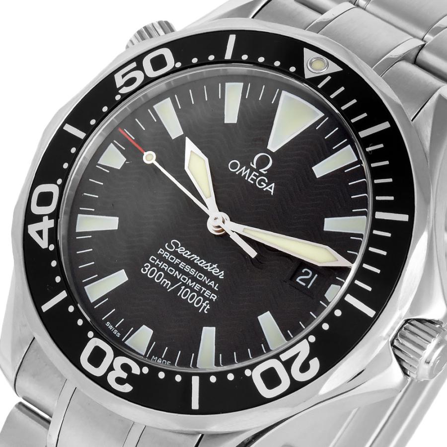 OMEGA オメガ シーマスター プロフェッショナル 300 2453.50.00 腕時計
 ステンレススチール/K18イエローゴールド K18YG ブラック 自動巻き ユニセックス【中古】 トケマー:オメガ シーマスター プロダイバーズ300 ボーイズ 2453.50