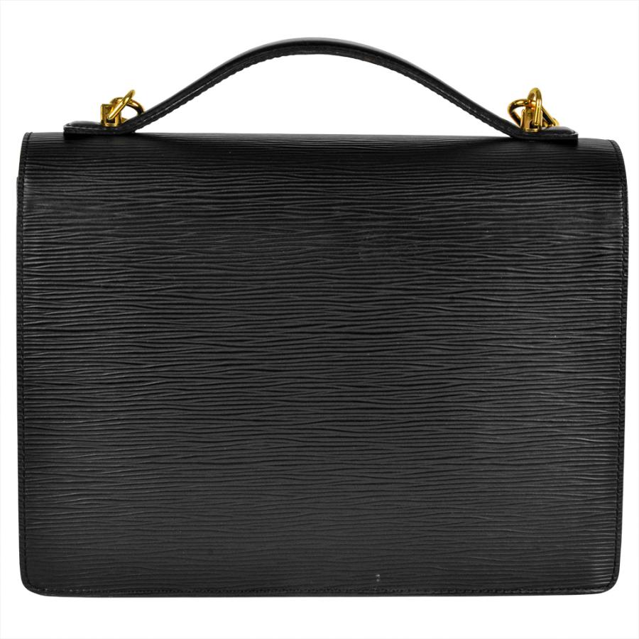 ルイヴィトンエピモンソーハンドバッグブラック ルイヴィトンモンソー 14127 黒 シルバー金具 ユニセックス