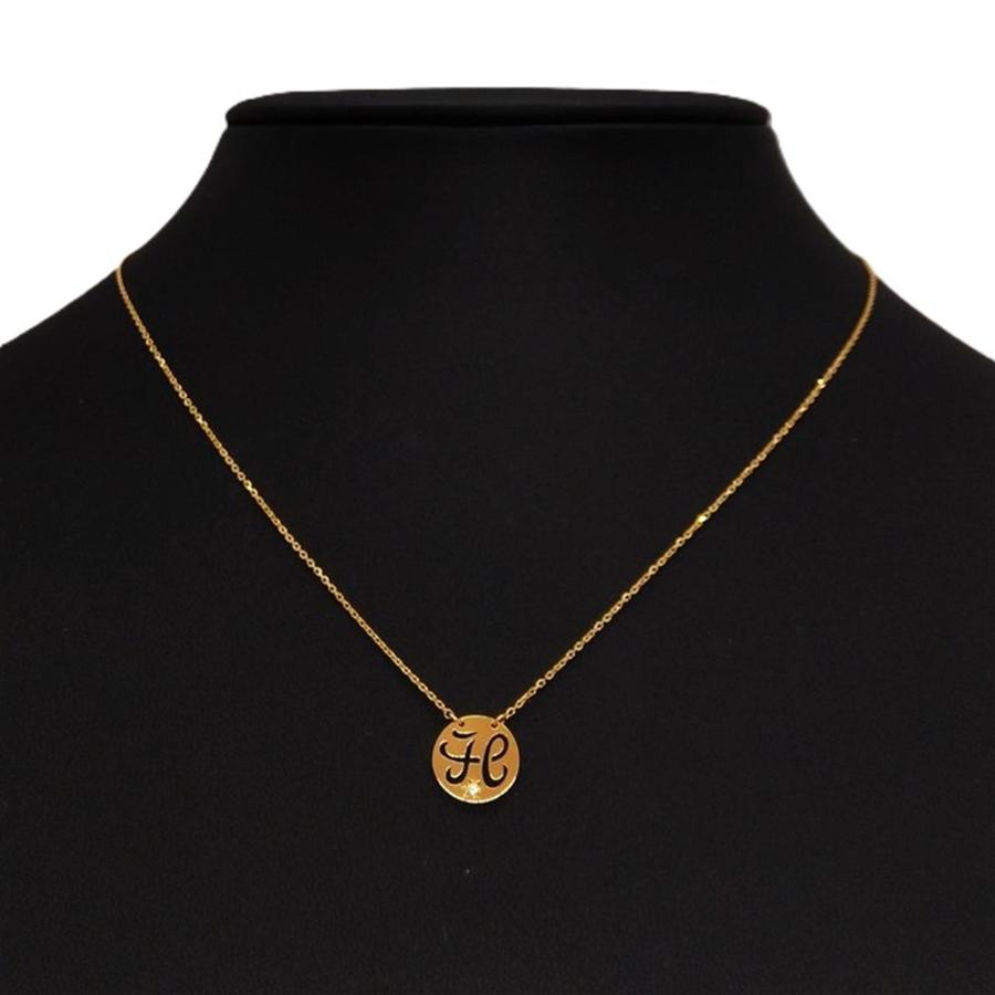 スタージュエリー STAR JEWELRY イニシャル H 1P ネックレス