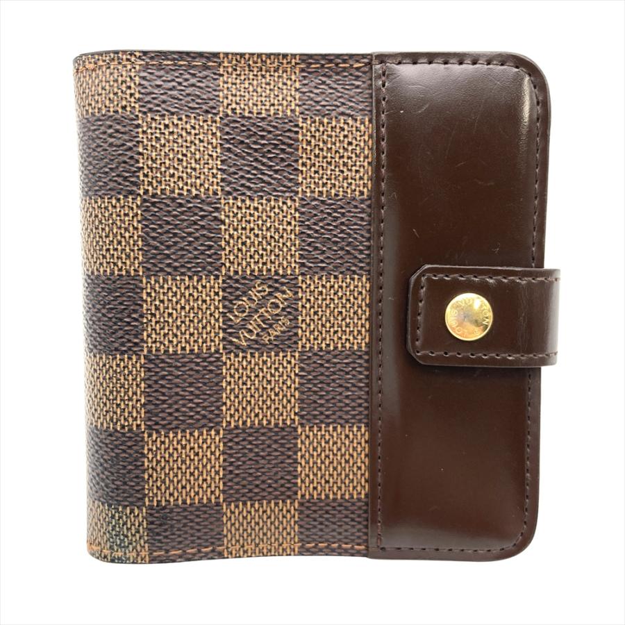 【美品】ルイヴィトン ダミエ コンパクトジップ 二つ折り財布 LOUIS VUITTON（ルイ・ヴィトン） コンパクトジップ 二つ折り財布