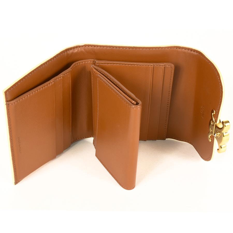 セリーヌ 三つ折り財布 トリオンフ PVC スモールフラップウォレット ブラウン TRIOMPHE セリーヌ CELINE トリオンフ スモール フラップ