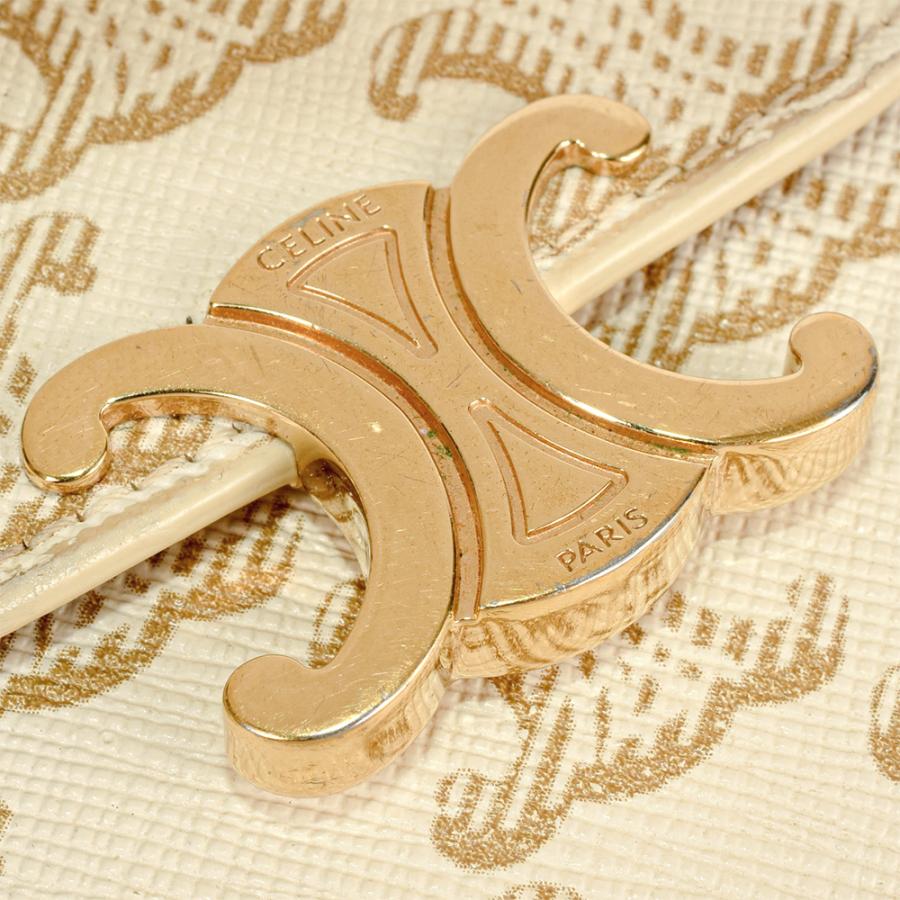 セリーヌ 三つ折り財布 トリオンフ PVC スモールフラップウォレット ブラウン CELINE セリーヌ トリオンフ スモールフラップウォレット 三