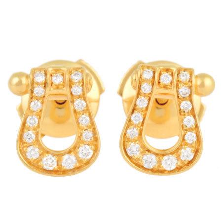 Fred フレッド FRED フォース10 SM ピアス ダイヤモンド K18YG Fred フレッド FRED フォース10 SM ピアス ダイヤモンド K18YG