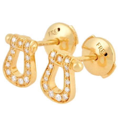 Fred フレッド FRED フォース10 SM ピアス ダイヤモンド K18YG Fred フレッド FRED フォース10 SM ピアス ダイヤモンド K18YG