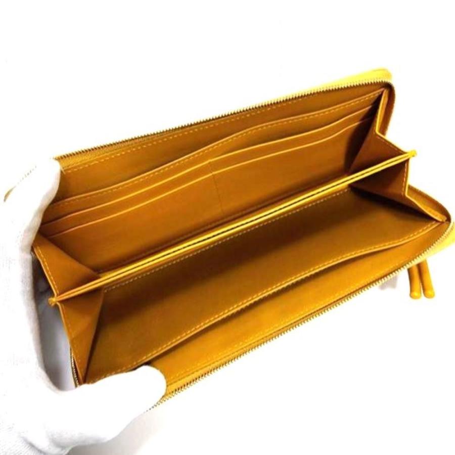 ロエベ LOEWE 長財布 ノット ジップアラウンド ウォレット ラウンドファスナー イエロー LOEWE（ロエベ） ノット ジップアラウンド ウォレット 長財布 カーフ