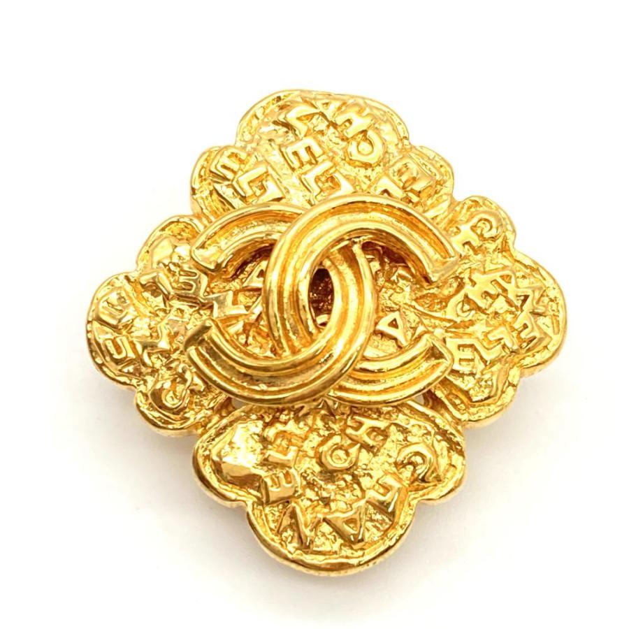 CHANEL シャネル ココマーク クローバー イヤリング GP ゴールド