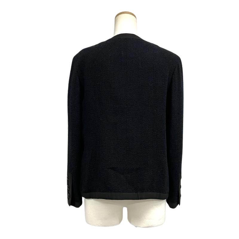 CHANEL（シャネル） ノーカラージャケット P19120V11109 ネイビー 40