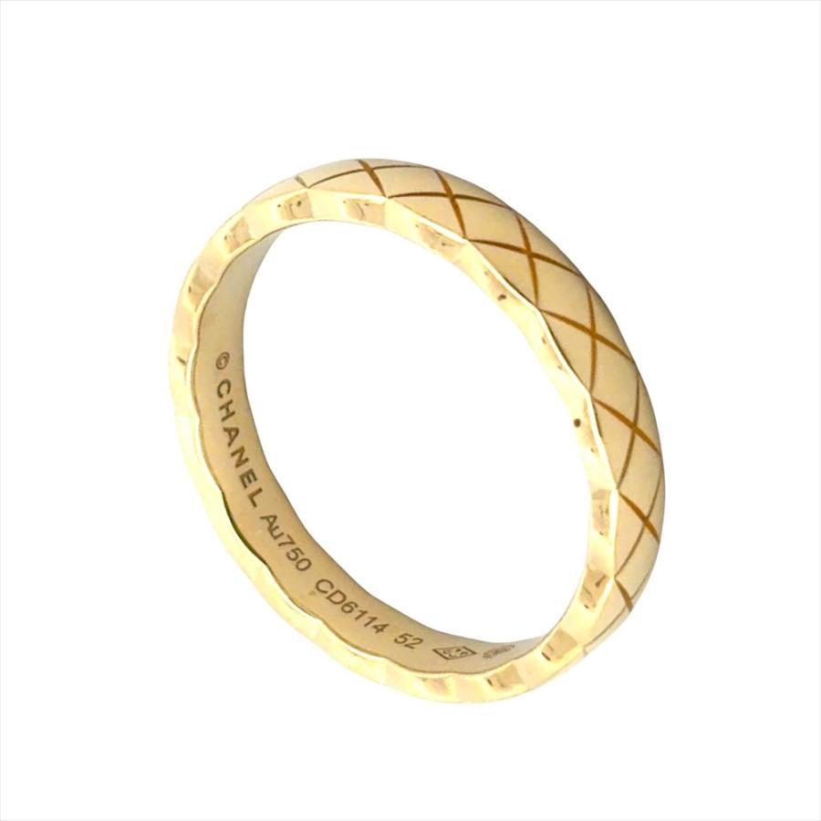 CHANEL シャネル ココクラッシュミニ イエローゴールド リング#51 CHANEL（シャネル） ココクラッシュ ミニ リング 指輪 #52 K18YG 3.8g