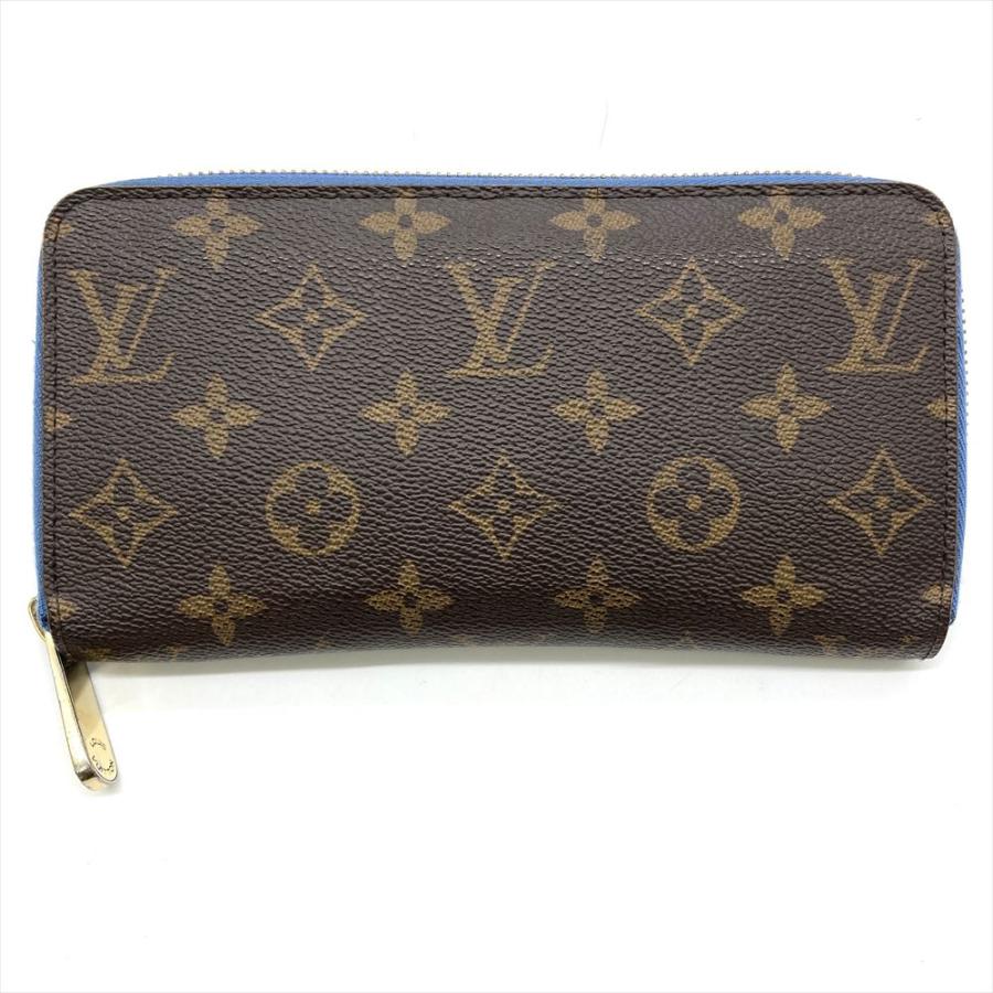 ルイ・ヴィトン LOUIS VUITTON ジッピーウォレット ラウンド長財布 財布 PVCコーティングキャンバス モノグラム・マルチカラー レディース ブラック系 グルナード M60243 【中古】 ジッピーウォレット モノグラムジャイアントリバース ラウンド